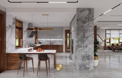 Tủ bếp gỗ óc chó giá bao nhiêu tiền 1md